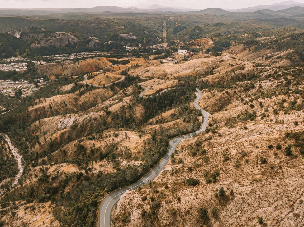 Lyell Highway Aerial