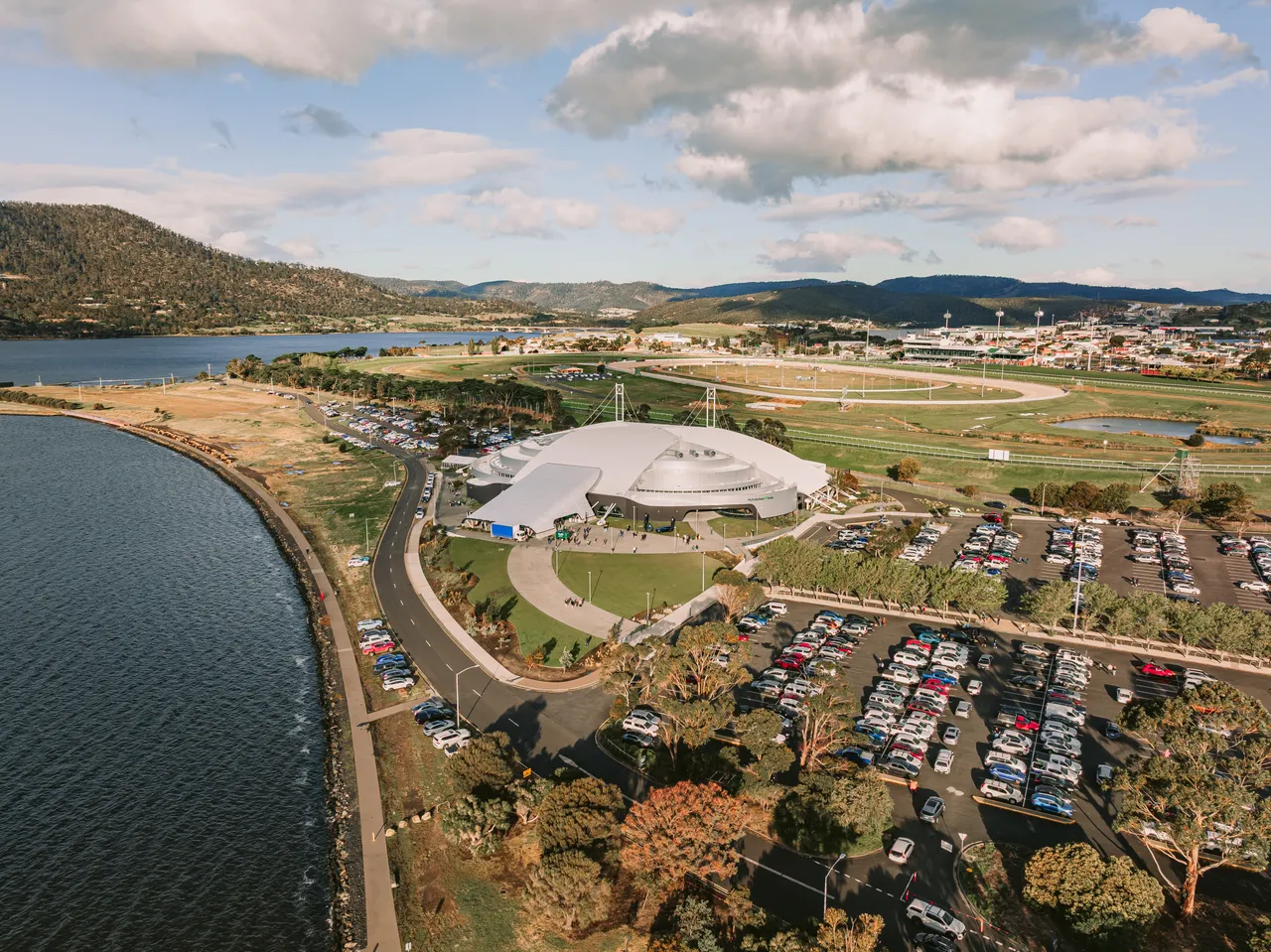 Aerial View of MyState Bank Arena