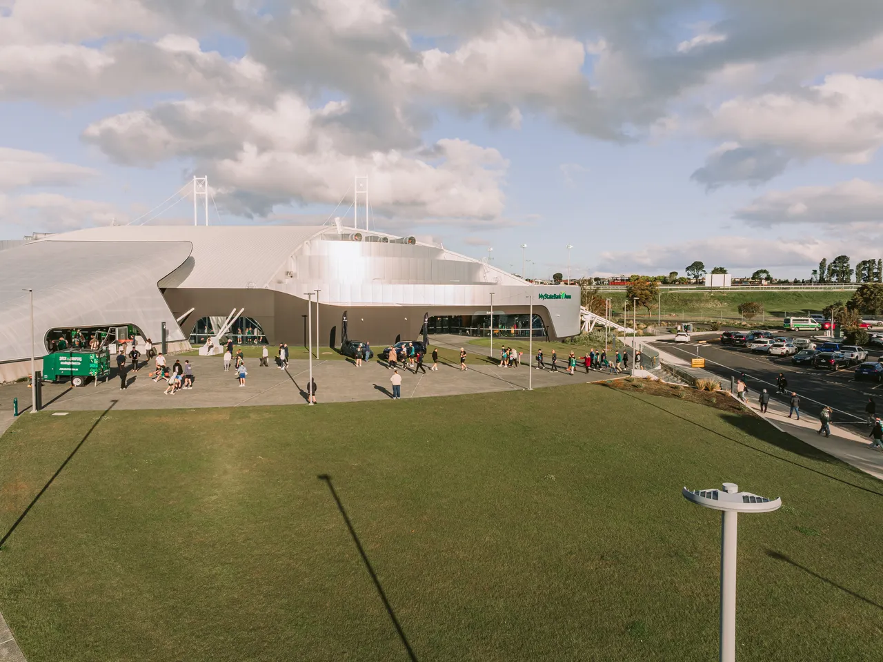  Spectators Entering MyState Bank Arena