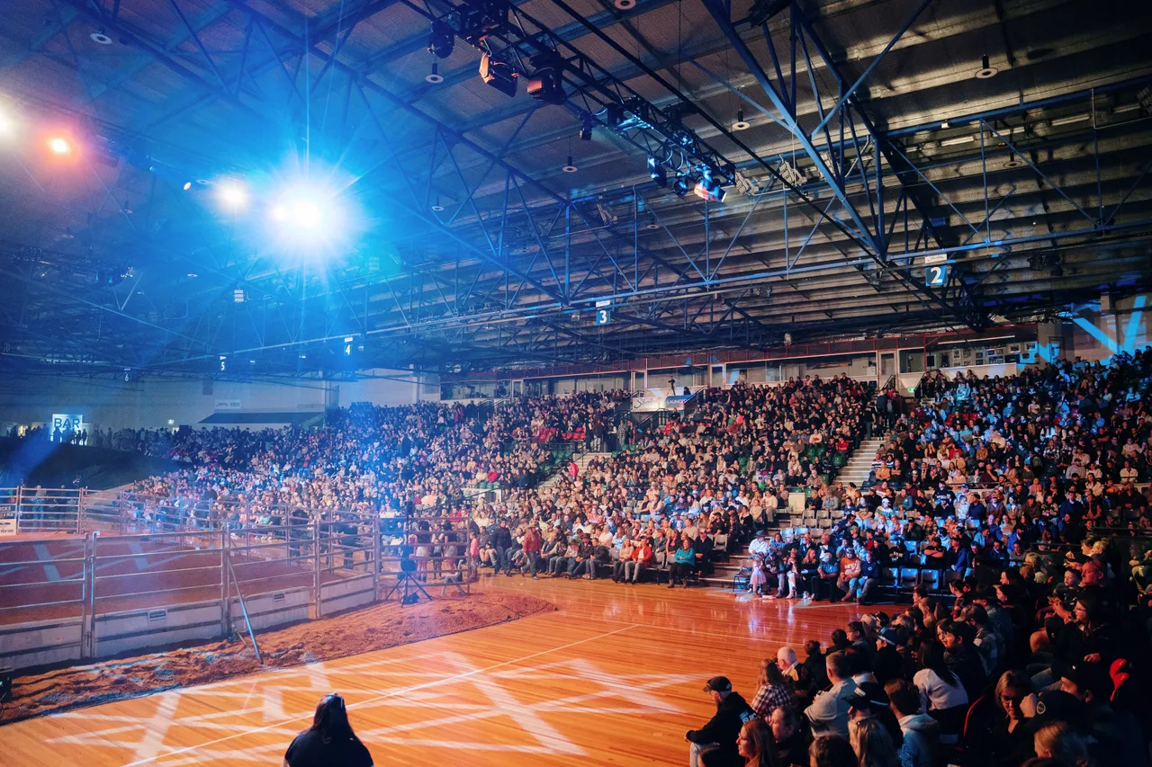 Crowd at the Island Stampede Rodeo