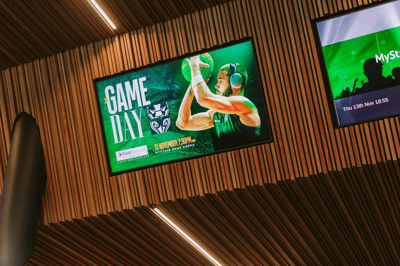 Game Day Screen in MyState Bank Arena