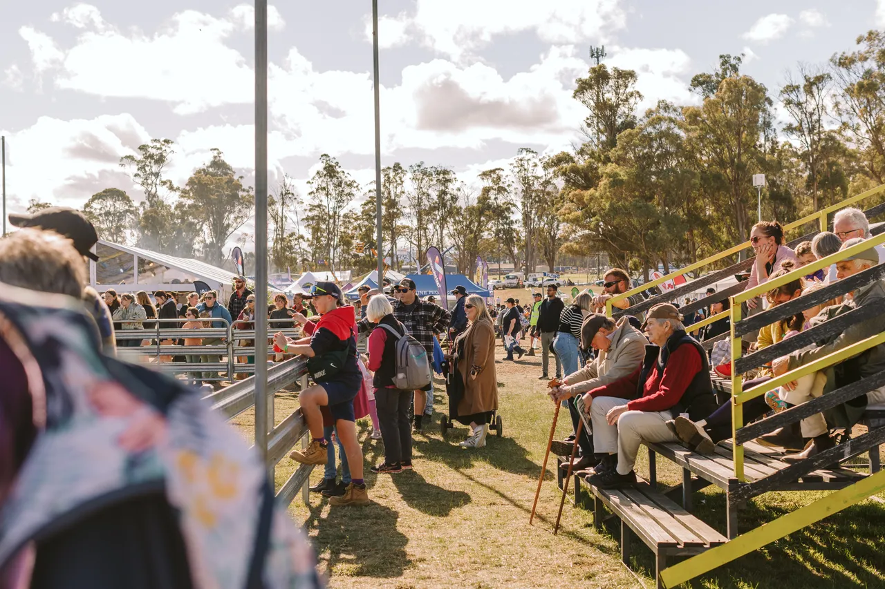 Spectators in Field