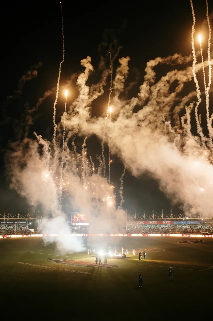 Light Show at UTAS Stadium