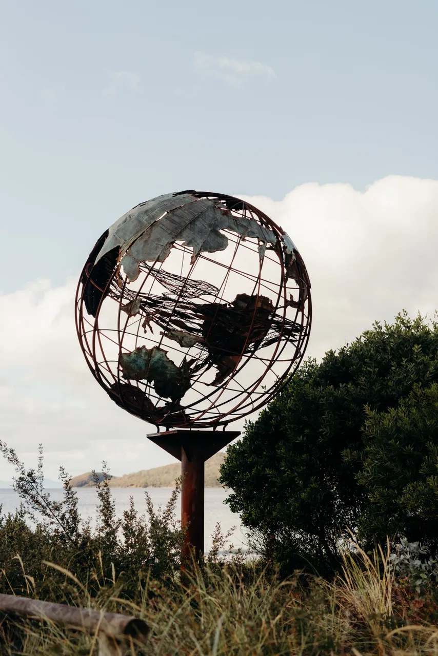 Adventure Bay Globe Sculpture