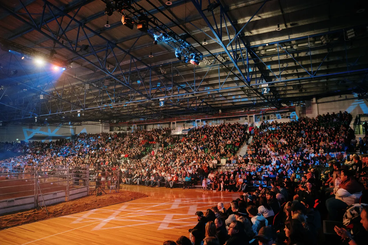 Crowd at the Island Stampede Rodeo