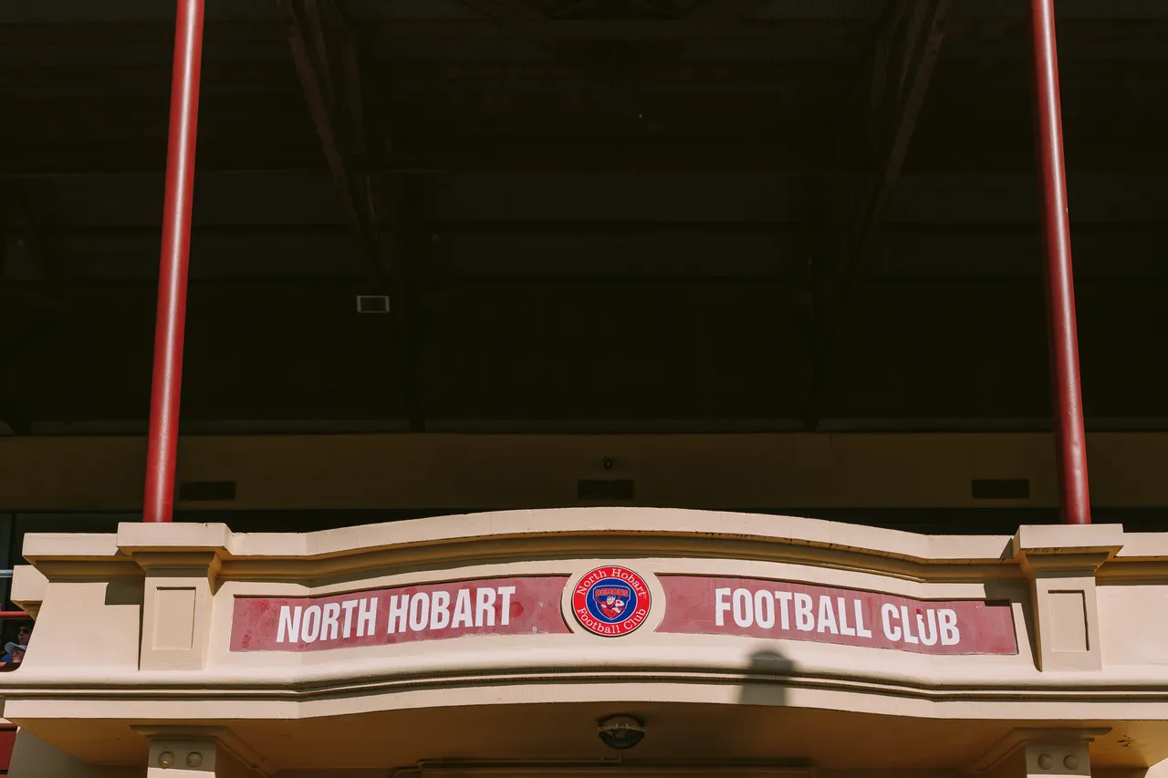 North Hobart Football Club Stand Signage