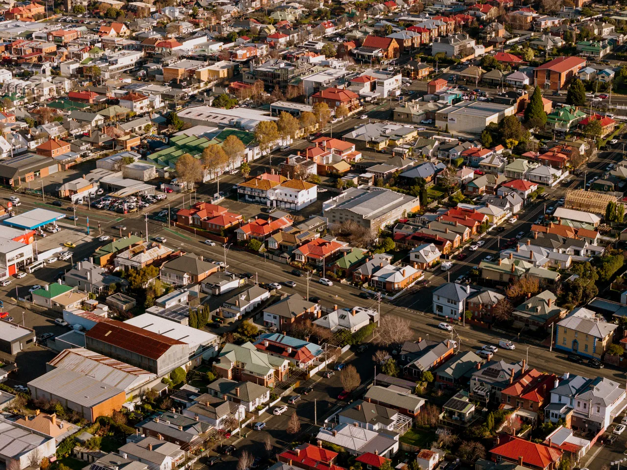 North Hobart Aerial