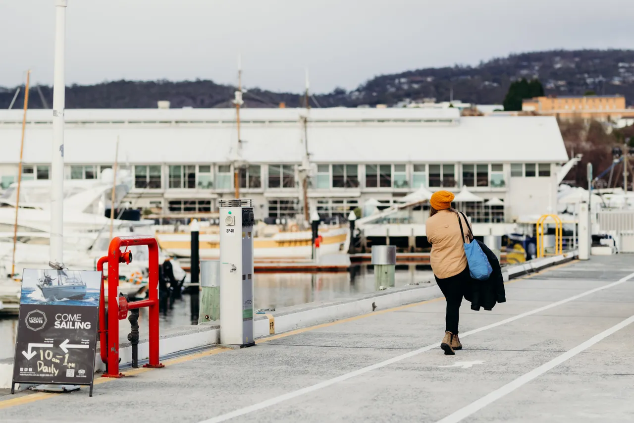 Walking Along the Hobart Waterfront