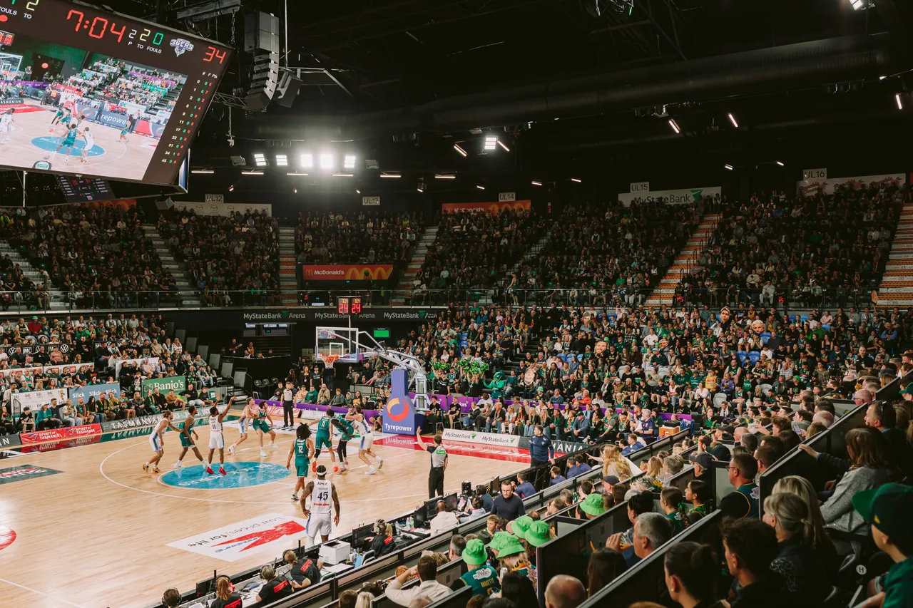 Tasmania JackJumpers Game at MyState Bank Arena