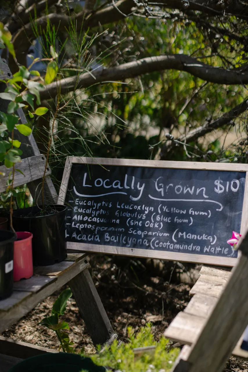 Sign at The Nursery and Florist King Island