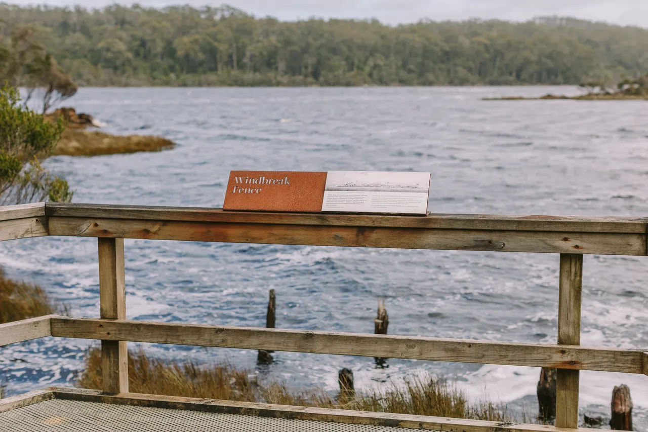 Signage on Sarah Island