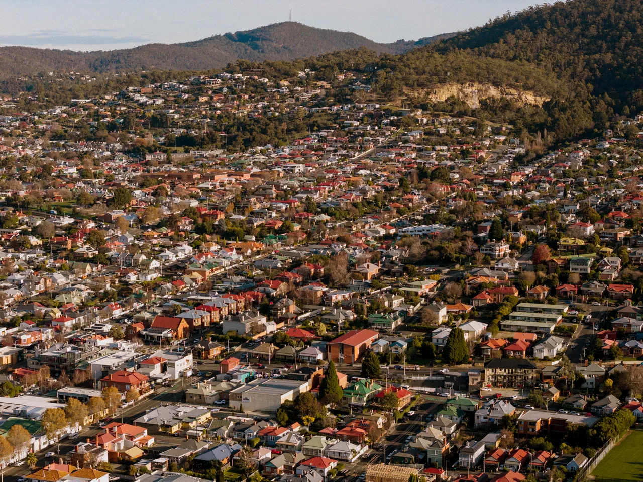 North Hobart Aerial