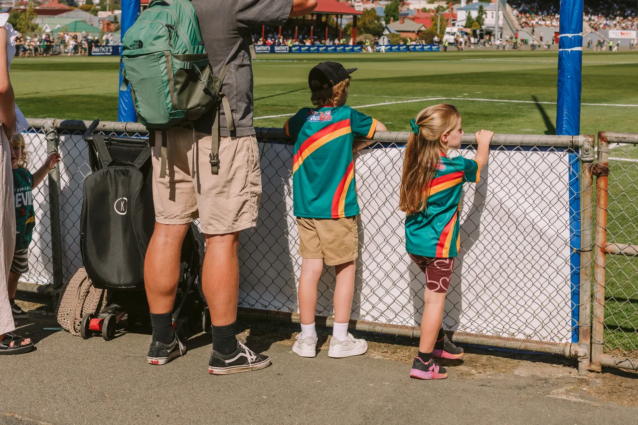 Spectators at Tasmania Devils Game