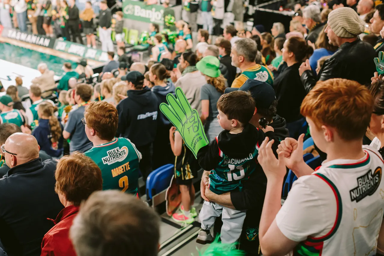 Spectators at MyState Bank Arena