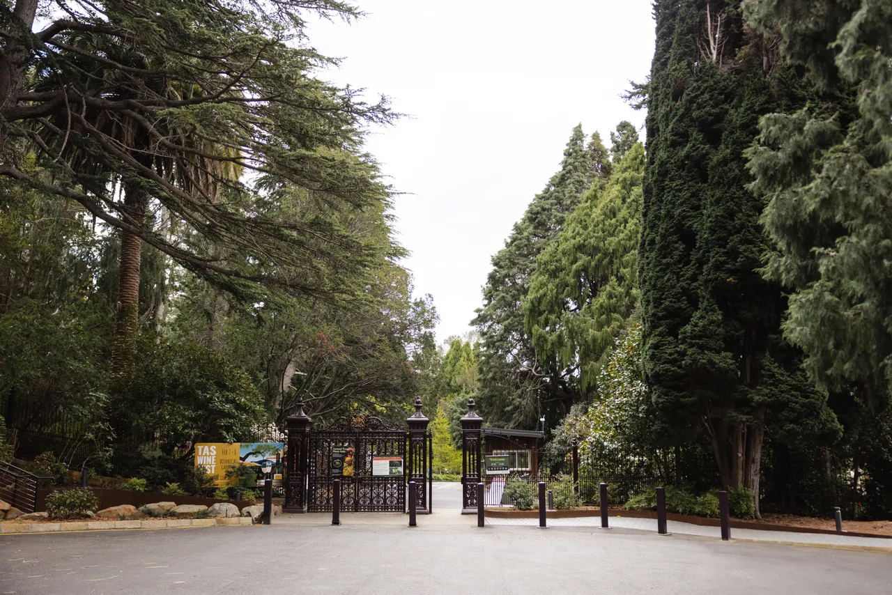 Entrance Gate at the Royal Tasmanian Botanical Gardens