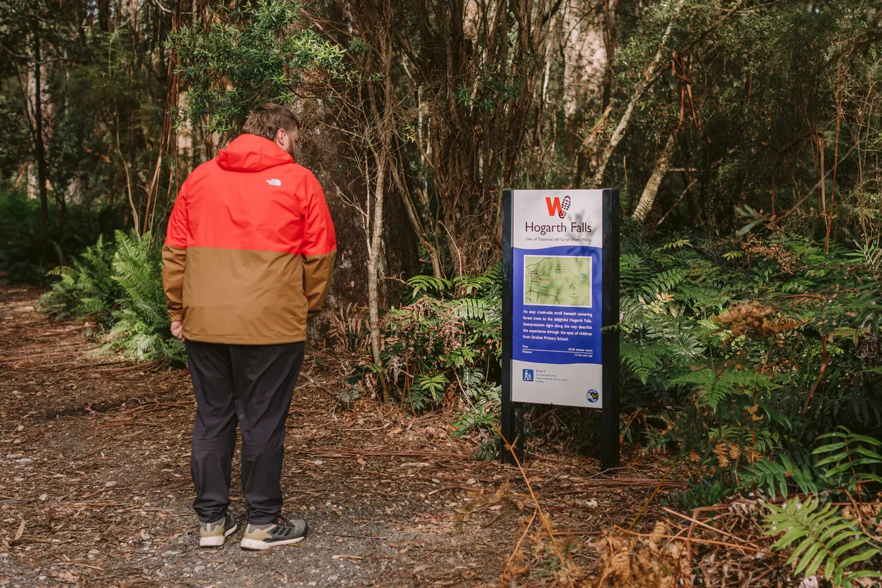 Hogarth Falls Track Signage