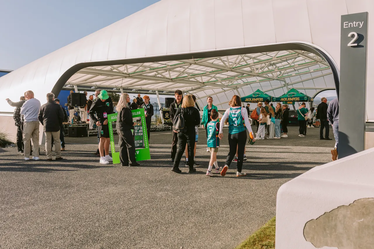 Spectators Entering MyState Bank Arena