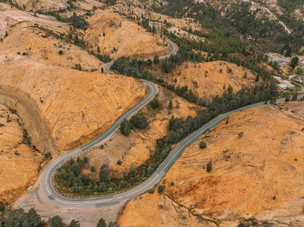 Lyell Highway Aerial
