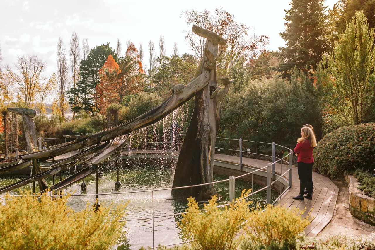 French Explorers Sculpture at the Royal Tasmanian Botanical Gardens