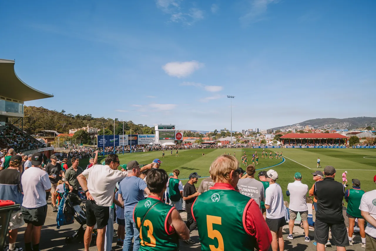 Spectators at Tasmania Devils Game