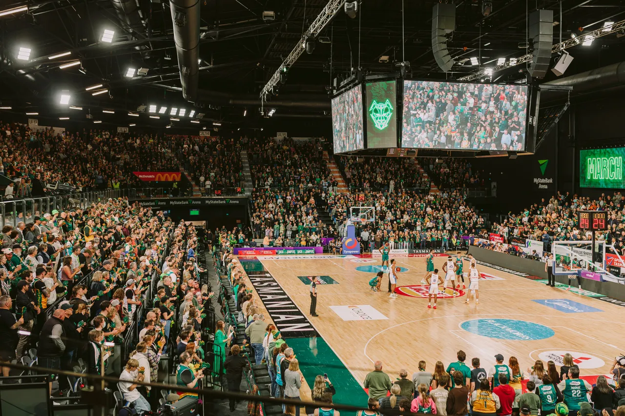 Tasmania JackJumpers Game at MyState Bank Arena
