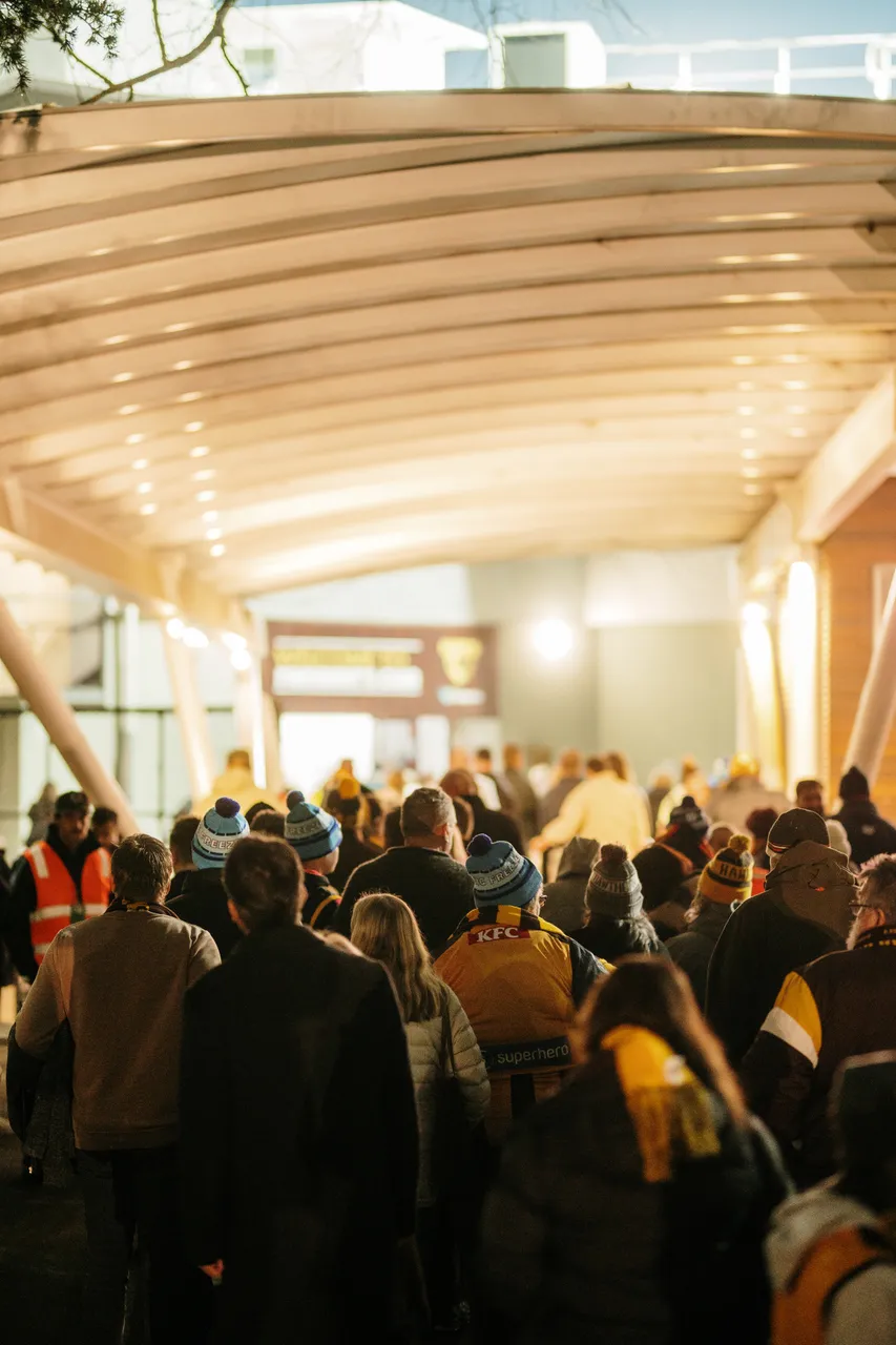 Spectators Entering UTAS Stadium