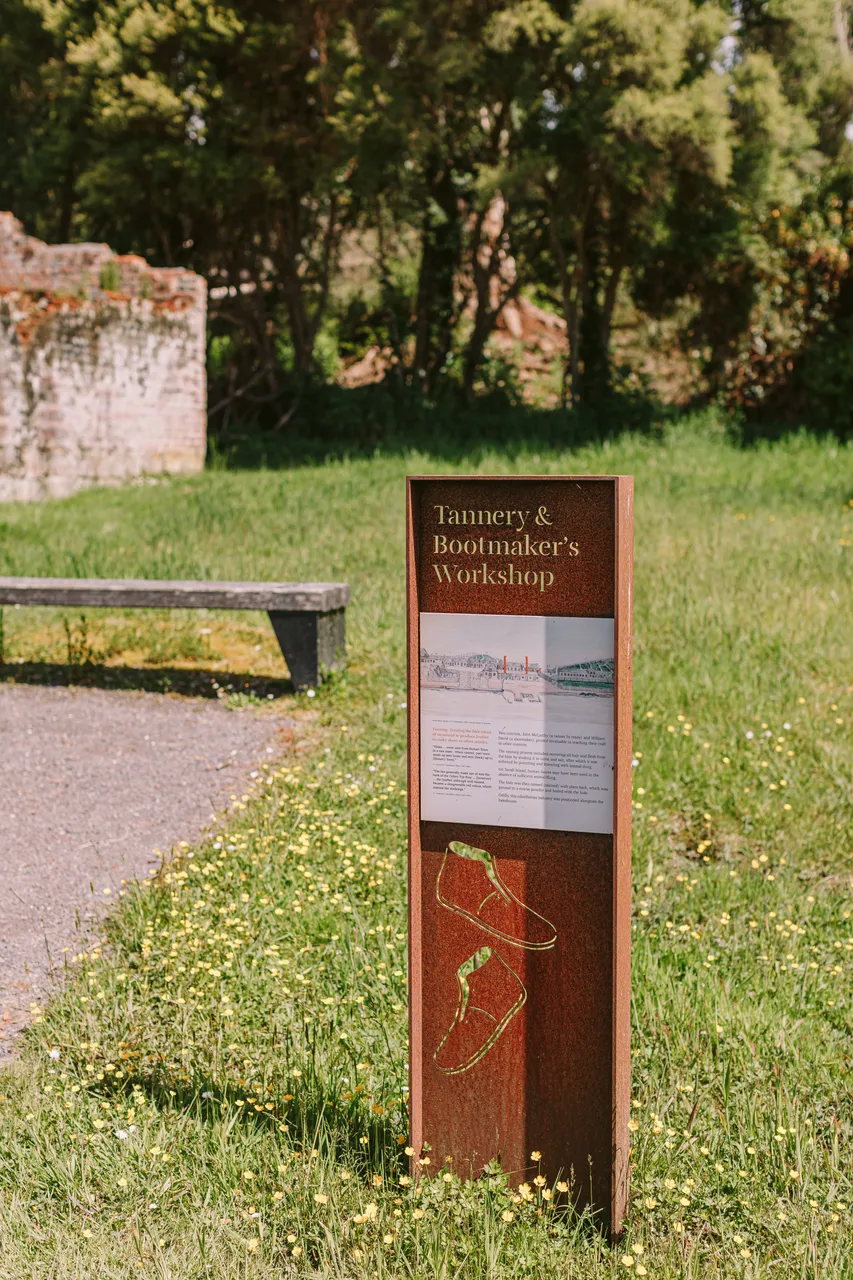 Signage on Sarah Island