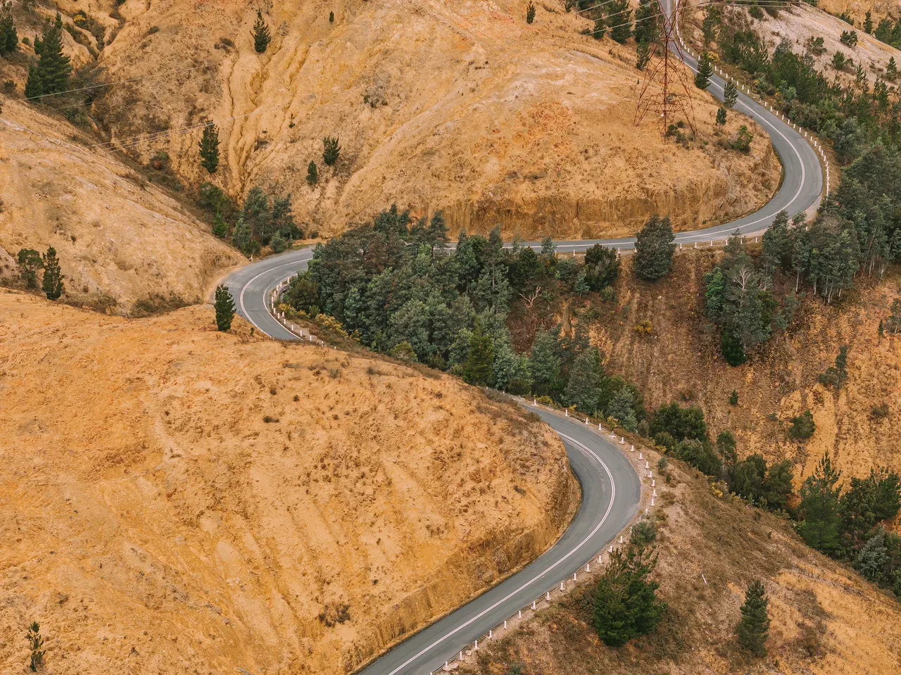 Lyell Highway Aerial