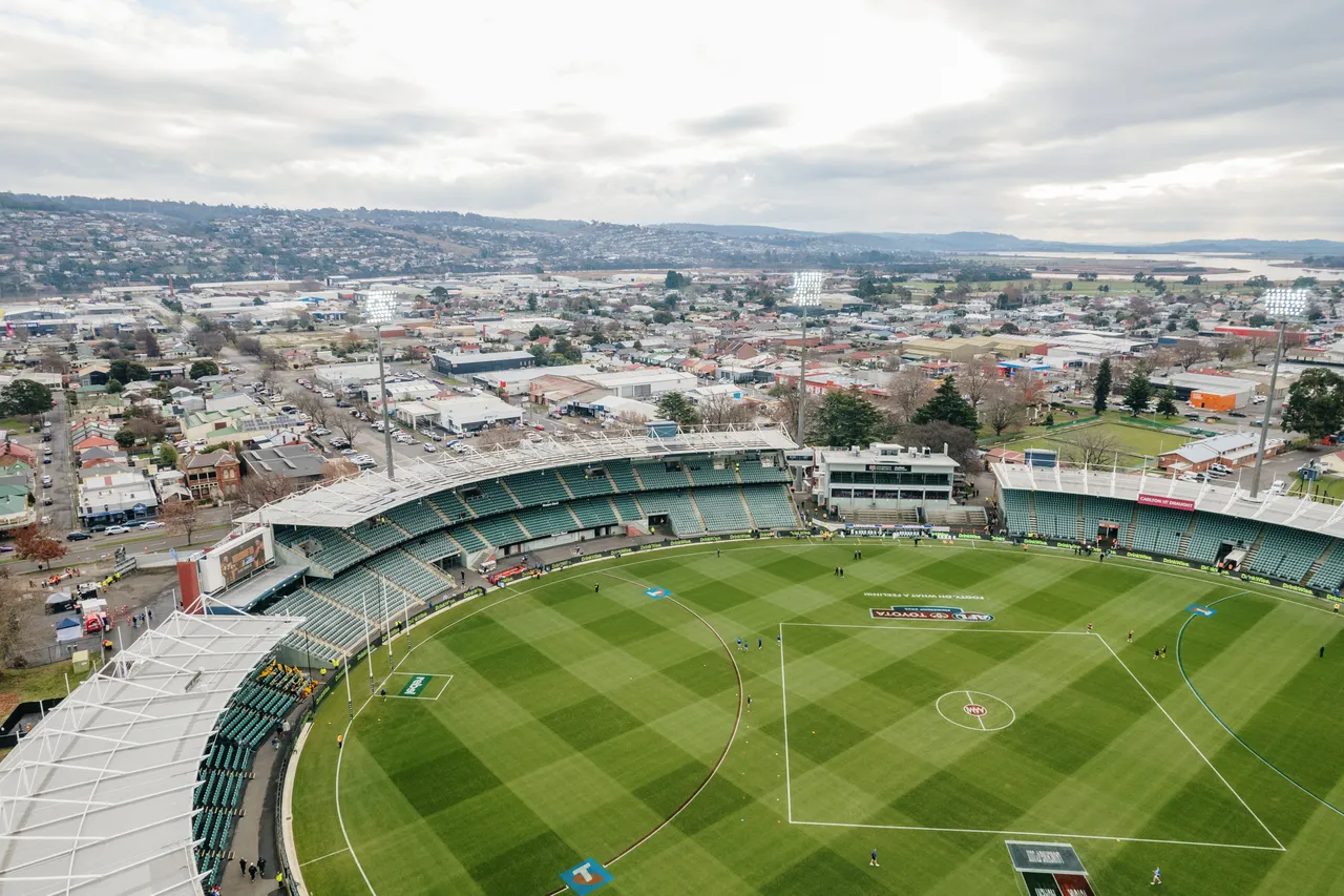Aerial View of UTAS Stadium