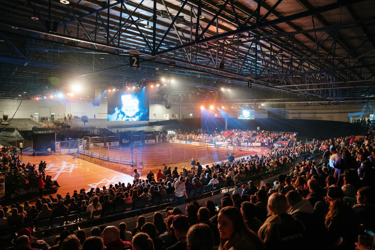 Crowd at the Island Stampede Rodeo