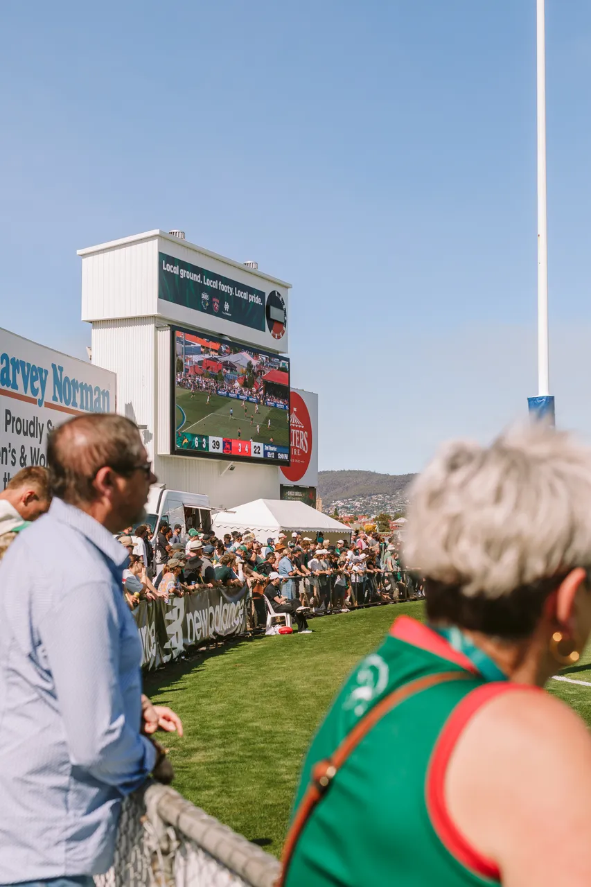 Spectators at Tasmania Devils Game
