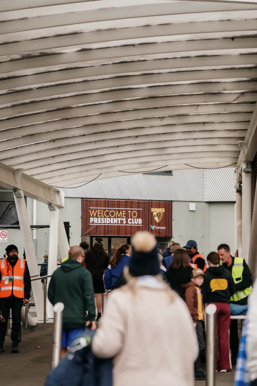 Spectators Entering UTAS Stadium