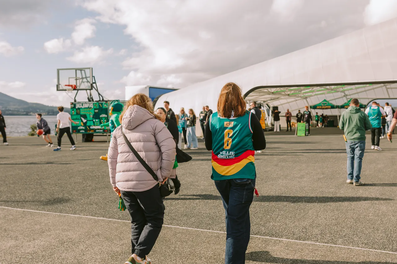 Spectators Entering MyState Bank Arena