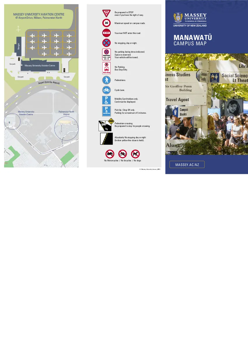 Massey University Brand Library - Manawatu-campus-map