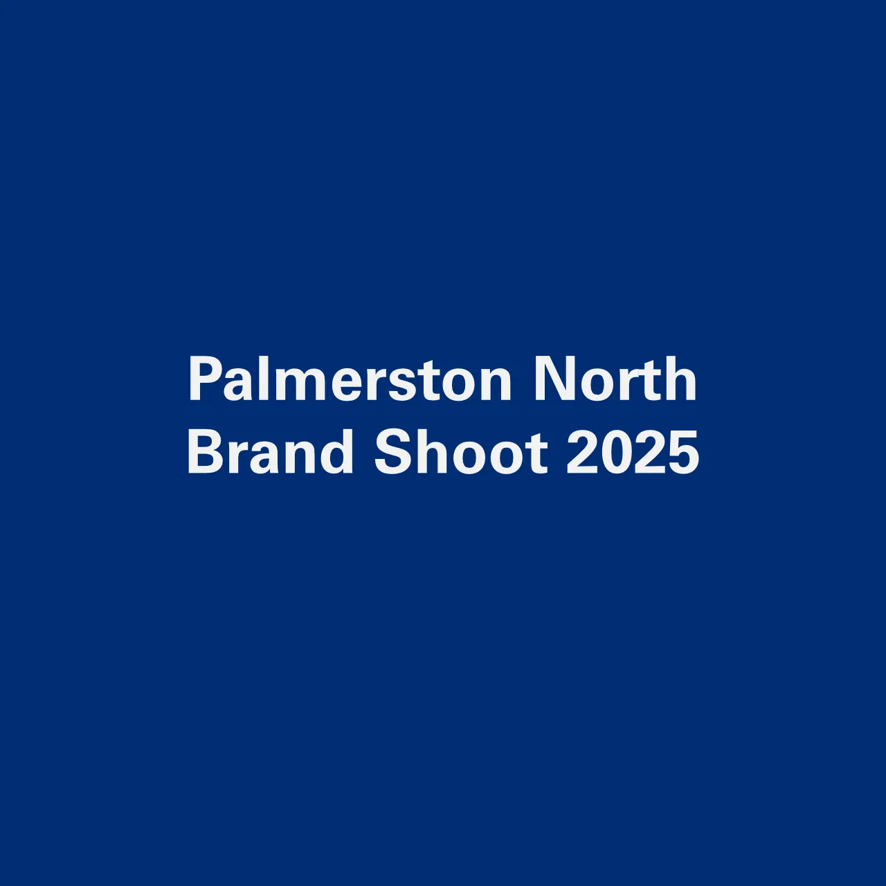 Album cover Palmerston North Brand Shoot Photography 2025