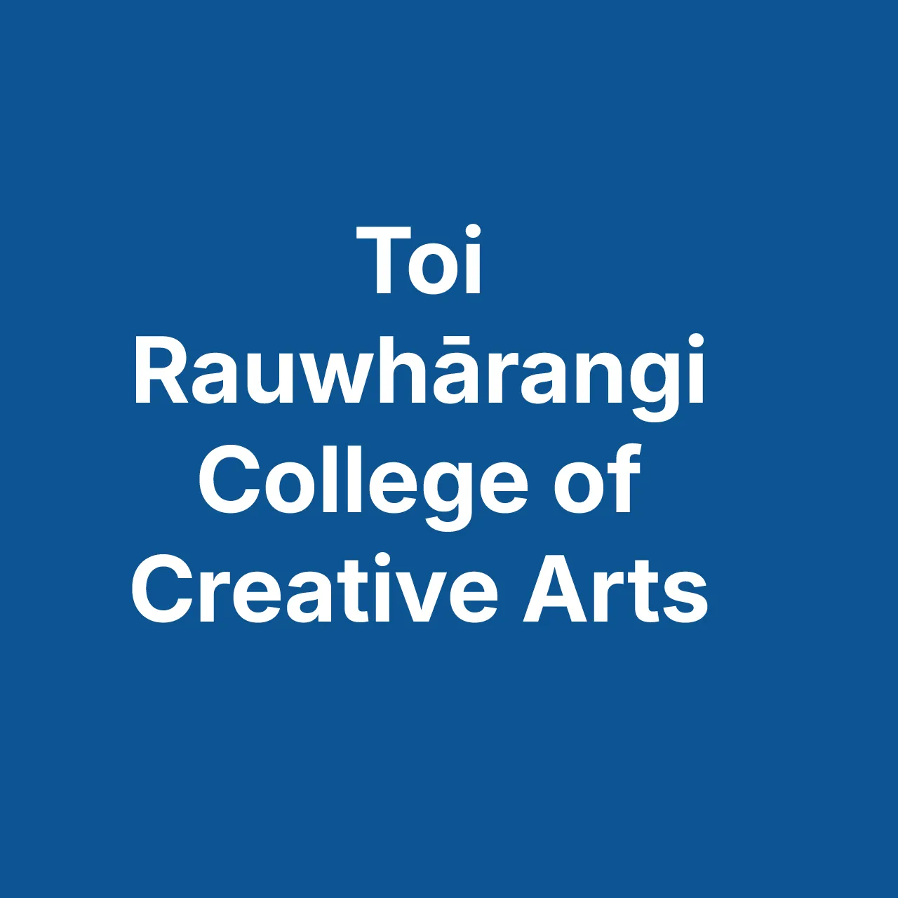 Collection cover College of Creative Arts