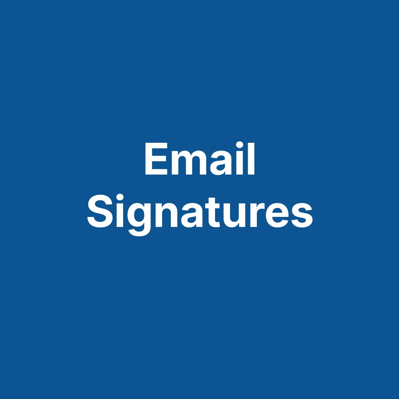 Collection cover Email Signatures