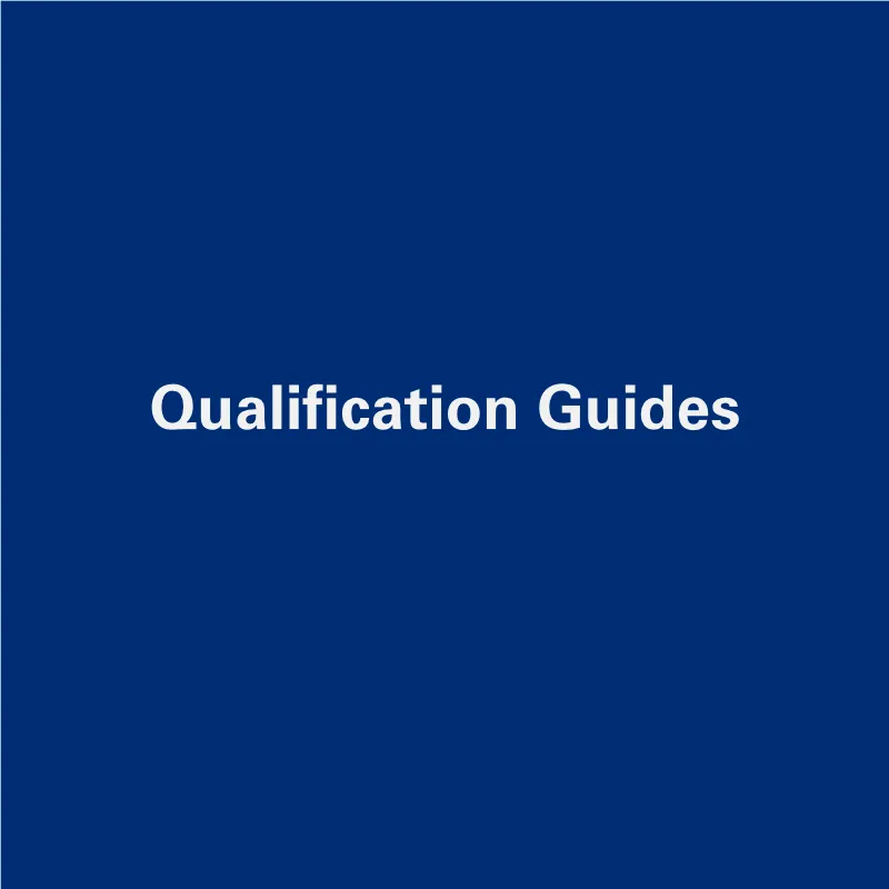 Collection cover Qualification Guides