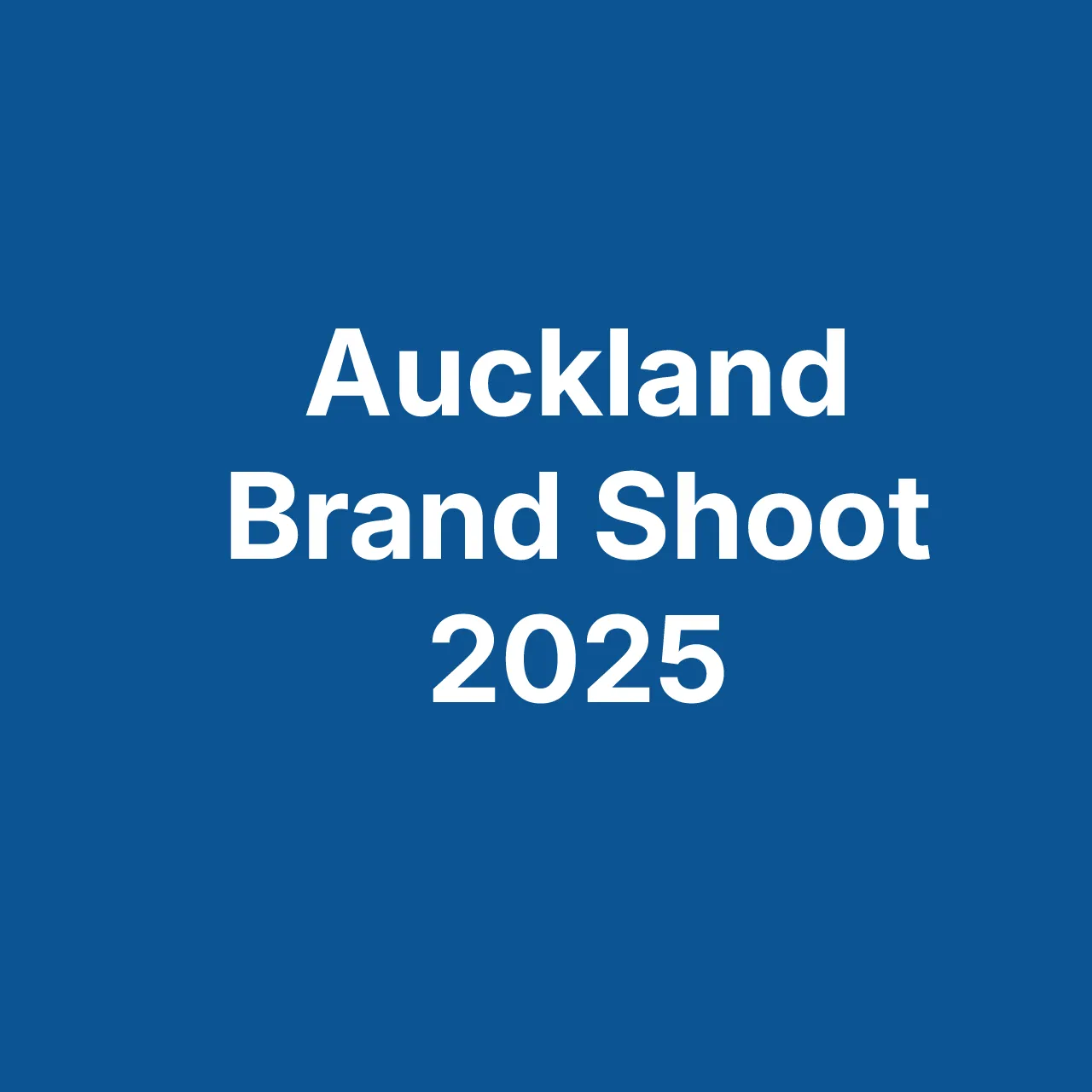 Collection cover Auckland Brand Shoot Photography 2025