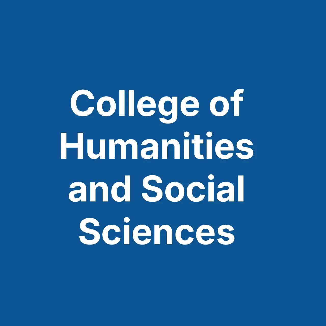 Collection cover College of Humanities and Social Sciences