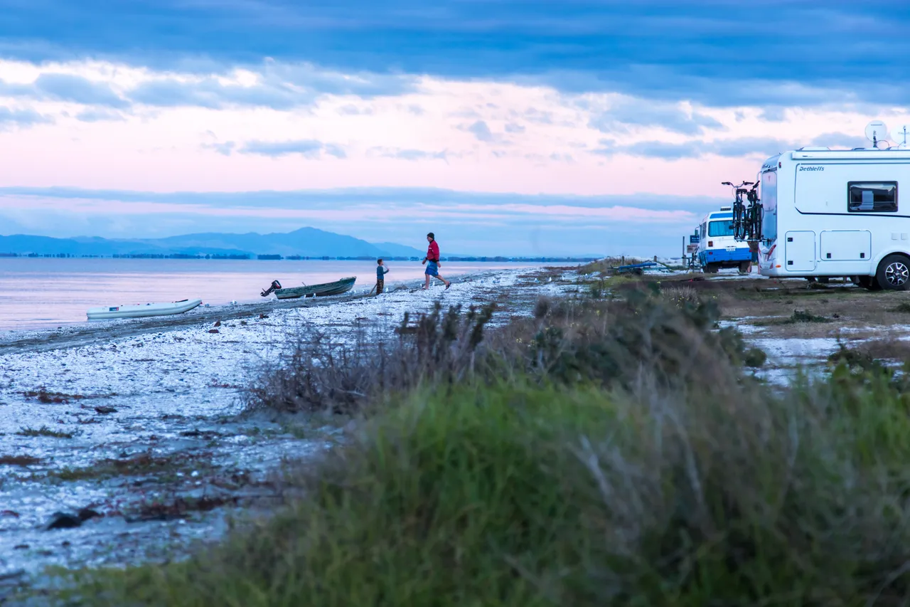 Camping at the Seabird Coast Kaiawa