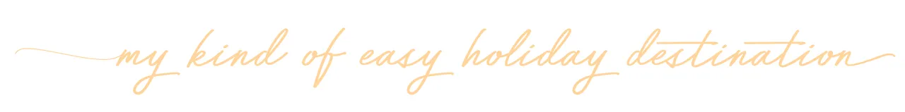 Paradise Coast - PRINT - Tagline - Holiday destination light orange