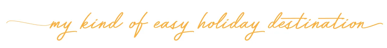 Paradise Coast - PRINT - Tagline - Holiday destination orange