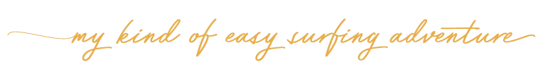 Paradise Coast - WEB - Tagline Surfing adventure orange