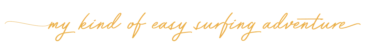 Paradise Coast - PRINT - Tagline - Surfing adventure orange
