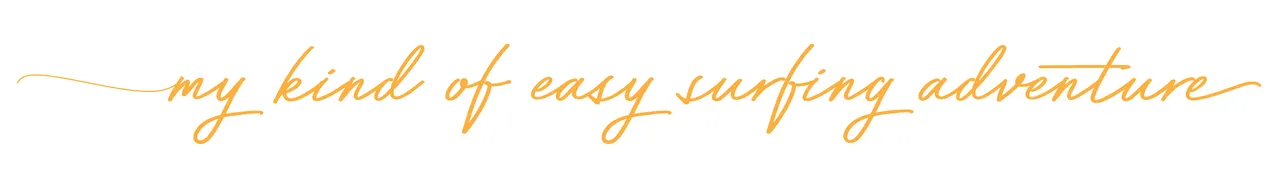 Paradise Coast - PRINT - Tagline - Surfing adventure orange