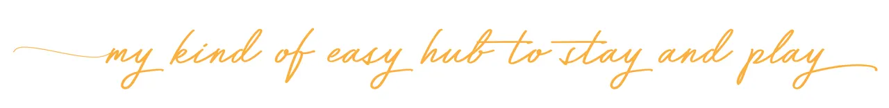 Paradise Coast - PRINT - Tagline Hub to stay and play orange