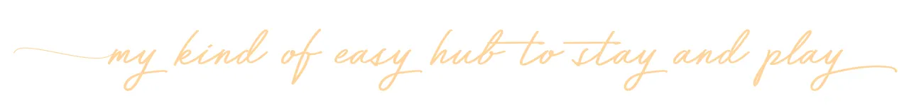 Paradise Coast - PRINT - Tagline Hub to stay and play light orange