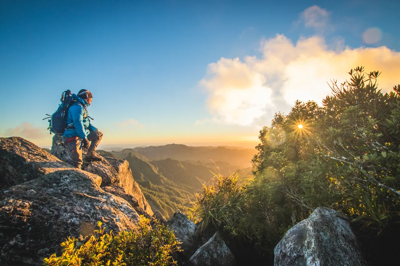 The sunset viewed from The Pinnacles summit makes a "good for your soul' moment. 