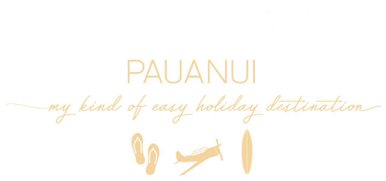 Paradise Coast - Pauanui - PRINT - Logo Holiday Dest white-orange